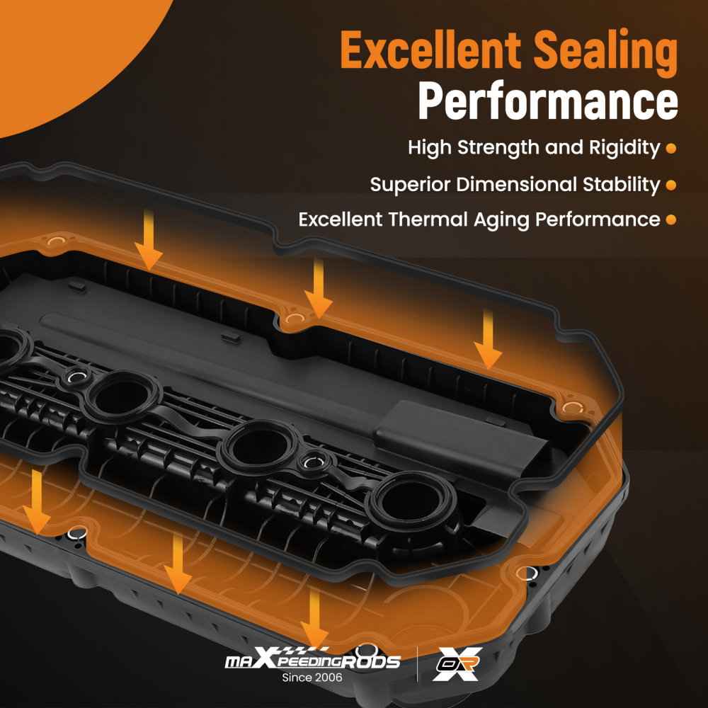 Valve Cover w/Gasket Kit compatible for Kia Rio 1.5L 1.6L DOHC 2001 2002 2003 0K30E10220A