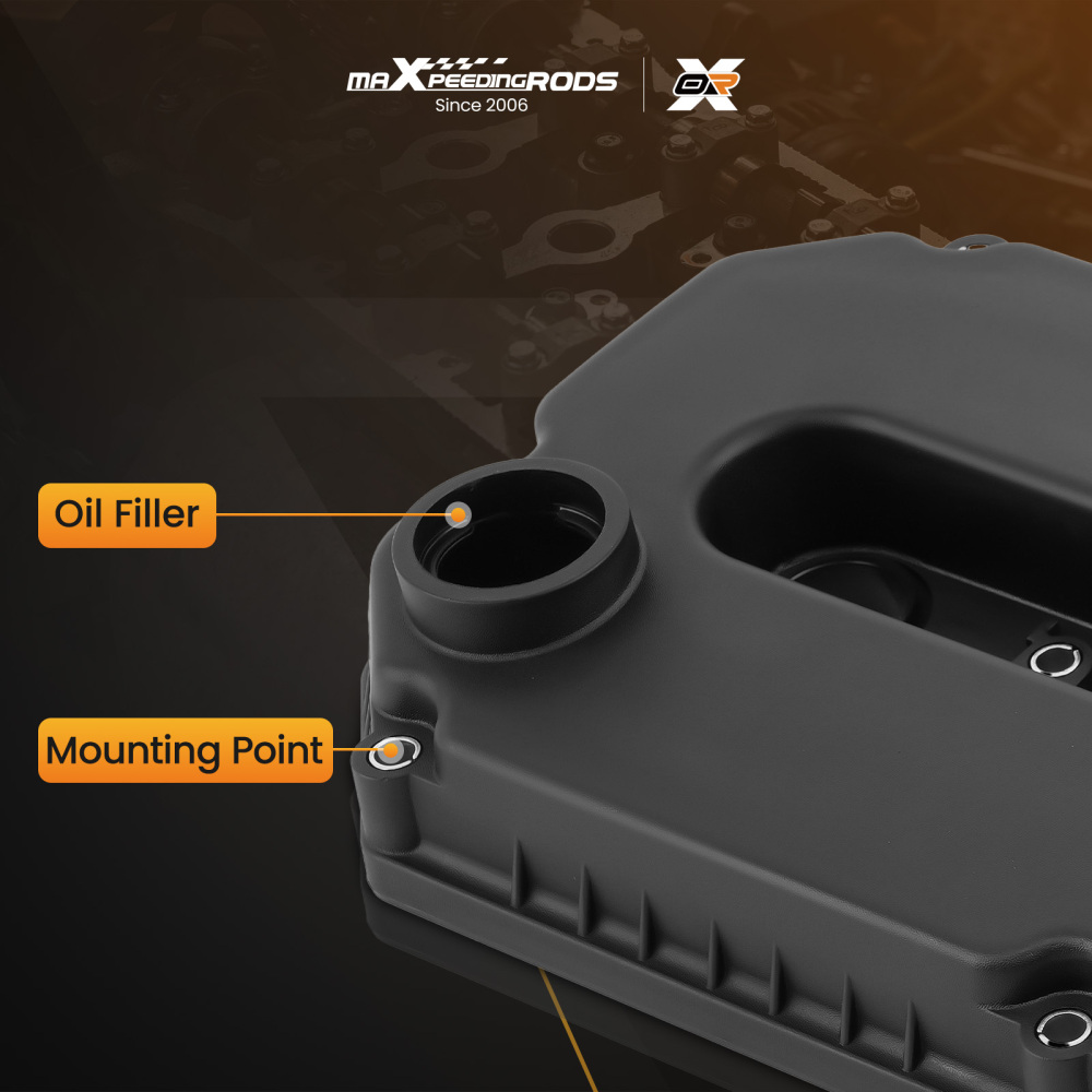 Valve Cover w/Gasket Kit compatible for Kia Rio 1.5L 1.6L DOHC 2001 2002 2003 0K30E10220A