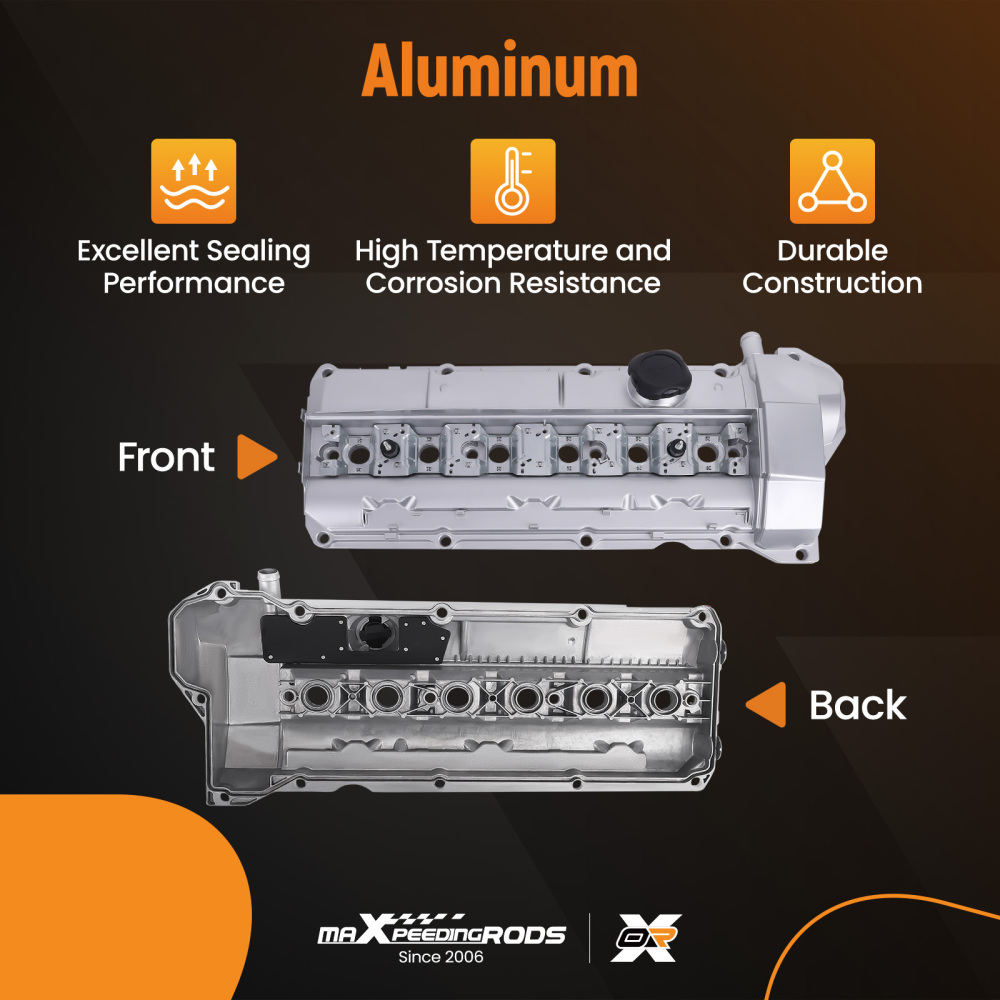 Upgrade Aluminum Valve Cover Set compatible for BMW E36 E39 323is 328is 528i M3 1996-1999