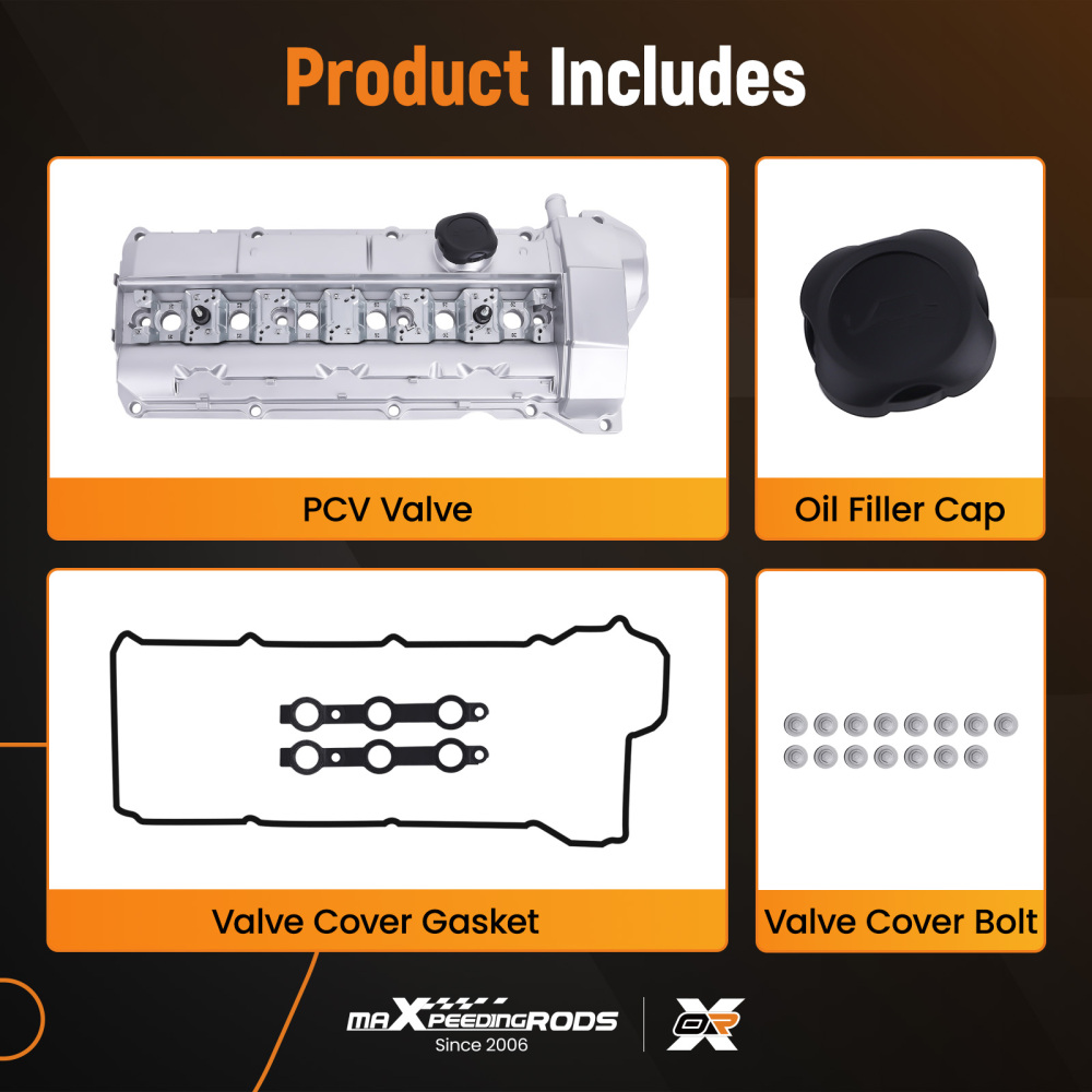 Upgrade Aluminum Valve Cover Set compatible for BMW E36 E39 323is 328is 528i M3 1996-1999