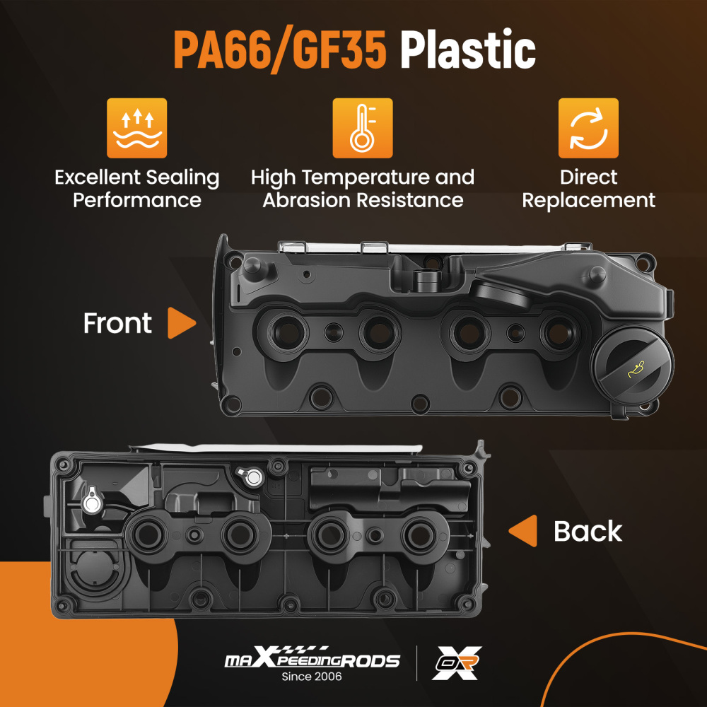 Cam Rocker Cover compatible for VW Golf Jetta Passat Tiguan 2.0 TDI 03L103469R 2008-2018