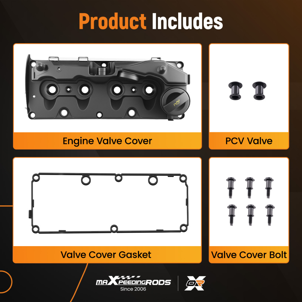 Cam Rocker Cover compatible for VW Golf Jetta Passat Tiguan 2.0 TDI 03L103469R 2008-2018