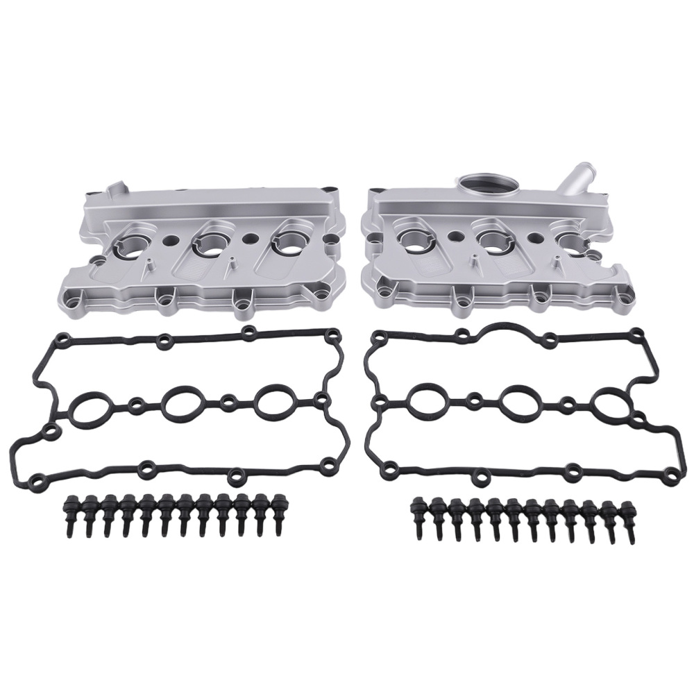 Valve Cover Set compatible for Audi A4 A5 A6 A7 Q5 3.0L V6 2012-2019 06E103471S Left Right