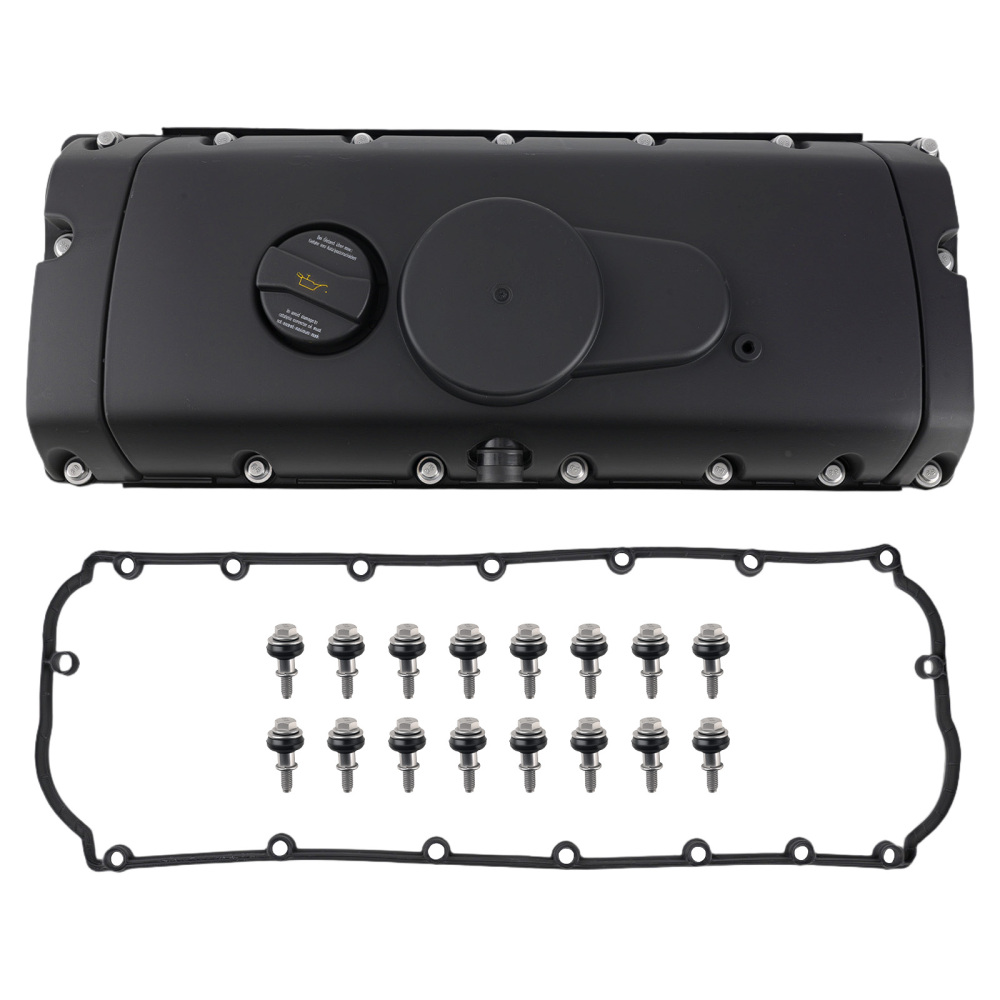 Black Valve Cover compatibile per VW Multivan Touareg 2.5 R5 TDI 2003-2010 BPZVW023