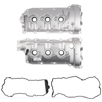 Engine Valve Cover+6 Ignition Coils compatible for Chevrolet Camaro/Traverse 3.6L V6