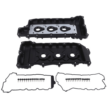 2x Valve Cover+Ignition Coils compatible for Chevrolet Traverse Impala 3.6L 09-20