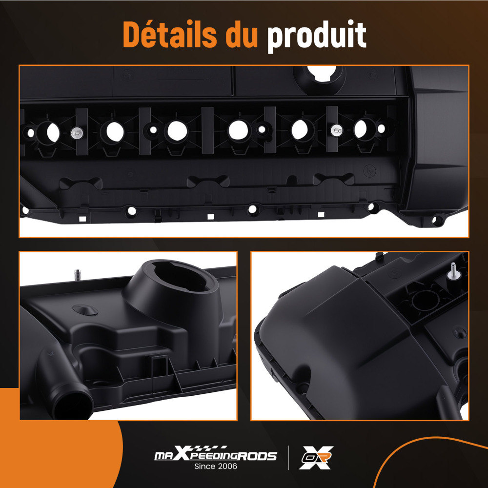 Couvercle de soupape & Joint compatible pour BMW E46 E39 E60 E61 E65 E66 E83 11127512839