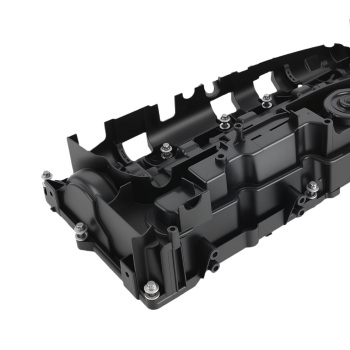 Engine Valve Cover compatible for BMW B47 B47D20 2.0 Diesel + Gasket 11128513755 Black