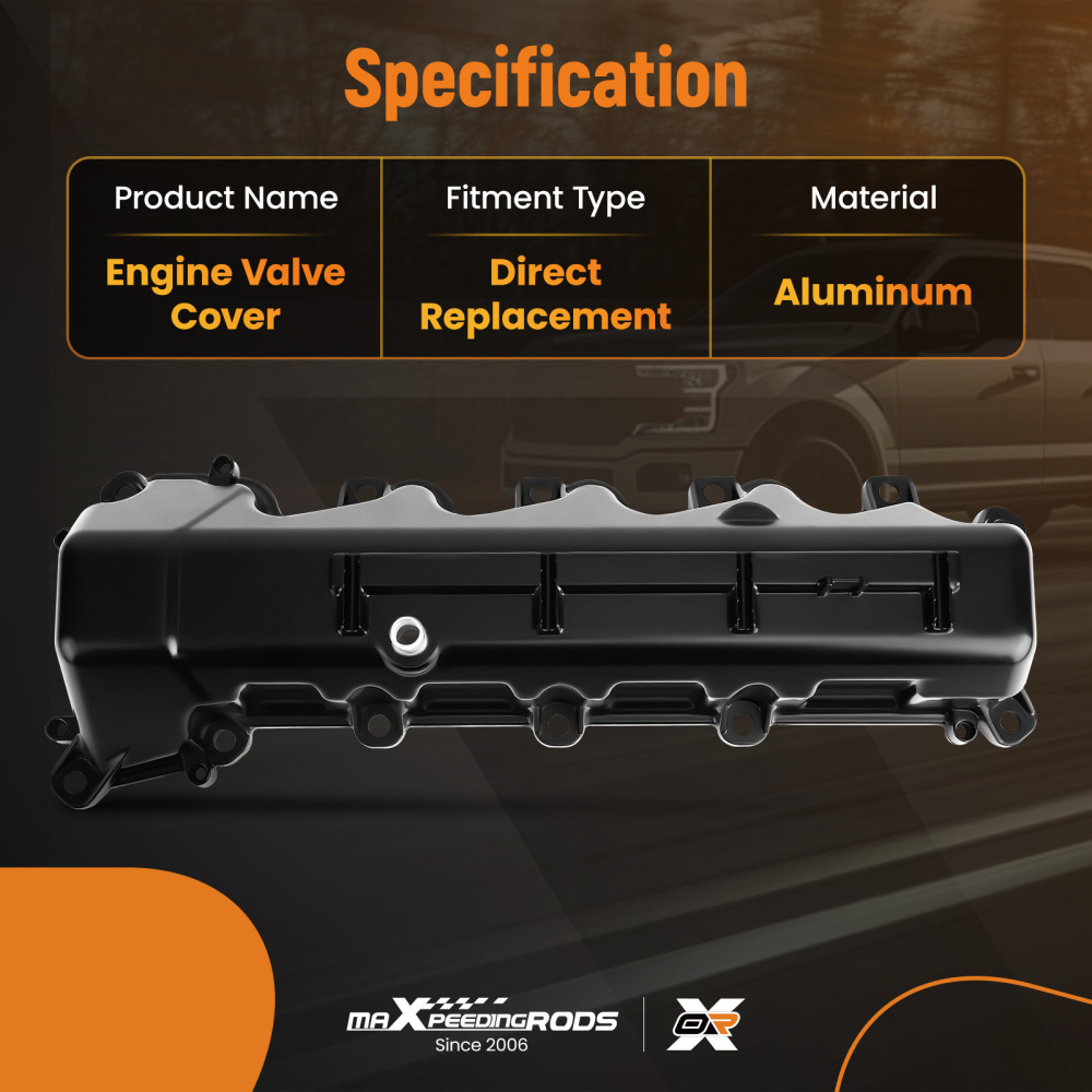 Aluminum Valve Cover Set compatible for Jeep Grand Cherokee 08-09 compatible for Dodge Ram 1500 09-10 4.7L