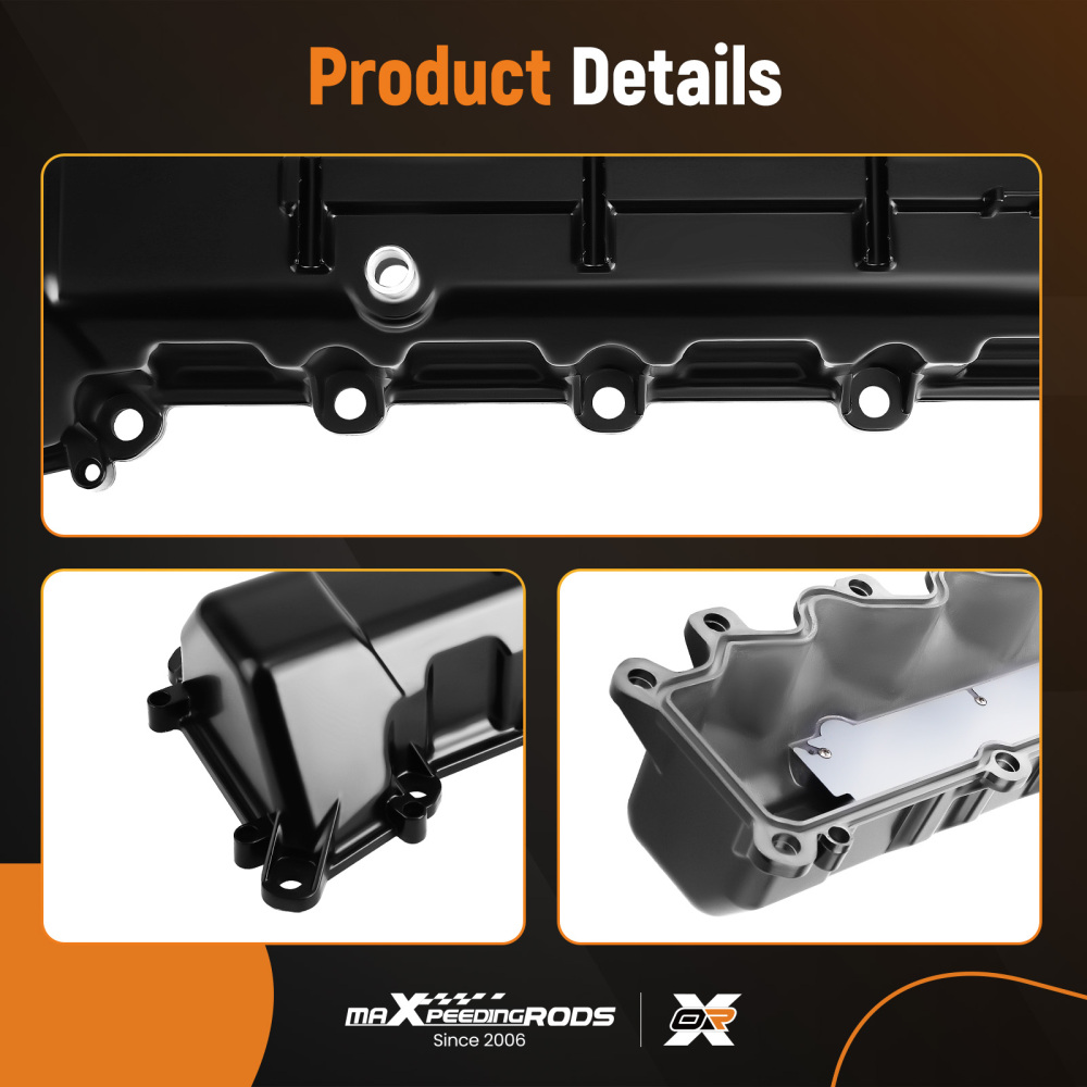Aluminum Valve Cover Set compatible for Jeep Grand Cherokee 08-09 compatible for Dodge Ram 1500 09-10 4.7L
