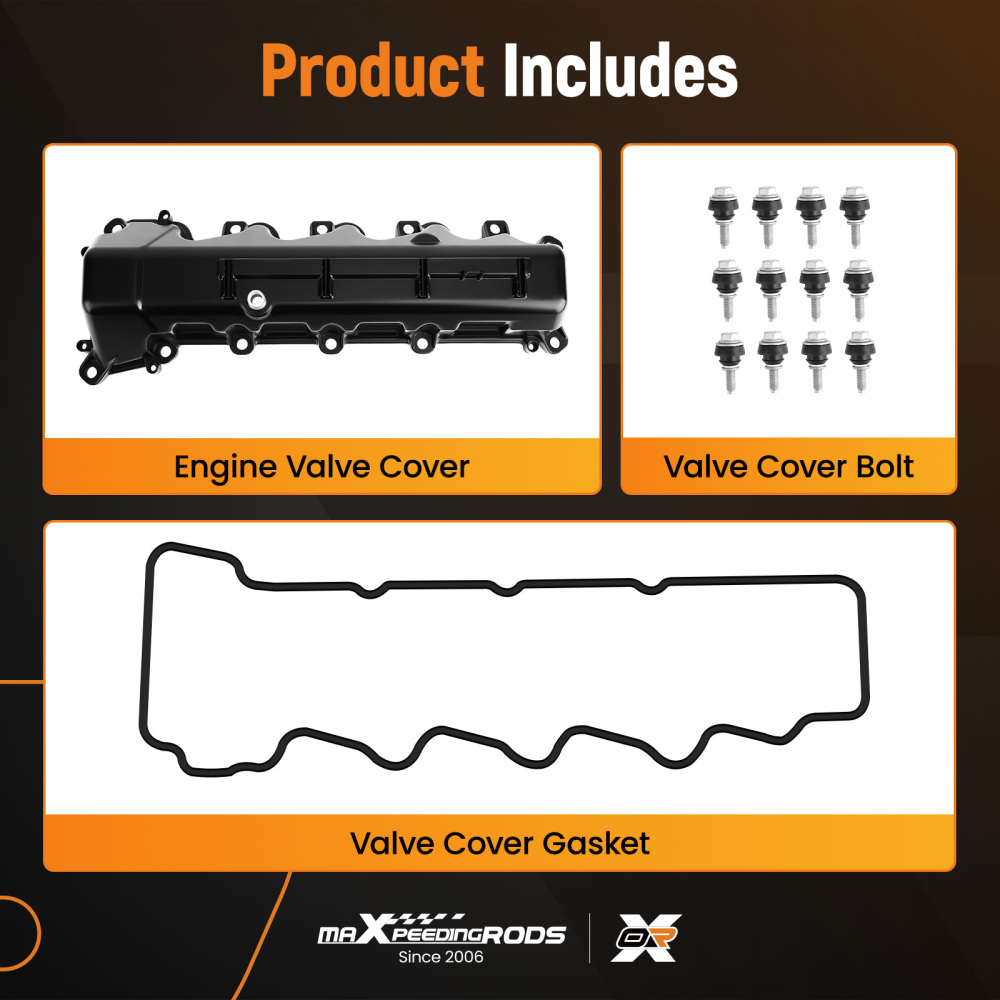 Aluminum Valve Cover Set compatible for Jeep Grand Cherokee 08-09 compatible for Dodge Ram 1500 09-10 4.7L