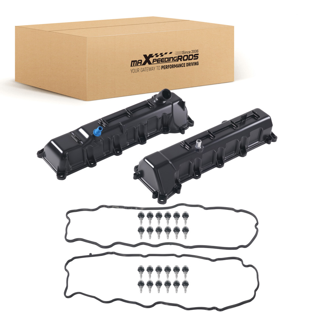 2x Upgrade Valve Cover Set compatible for Dodge Ram 1500 2008-2010 compatible for Ram 1500 2011-2013 4.7L