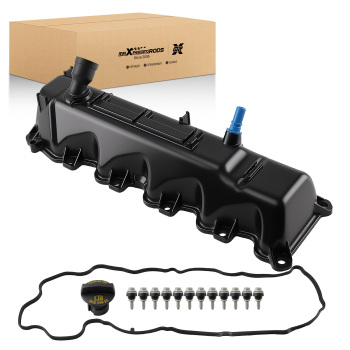 Aluminum Valve Cover w/ Gasket Left compatible for Dodge Ram 1500 4.7L V8 Flex 2008-2010