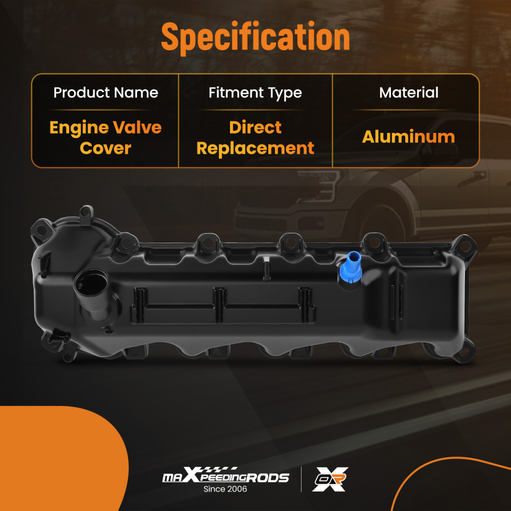 Left Aluminum Valve Cover Set compatible for RAM 1500 09-13 compatible for Grand Cherokee 2008 2009 4.7L