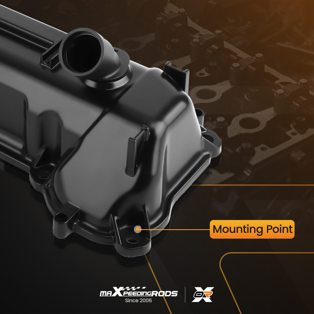 Left Aluminum Valve Cover Set compatible for RAM 1500 09-13 compatible for Grand Cherokee 2008 2009 4.7L