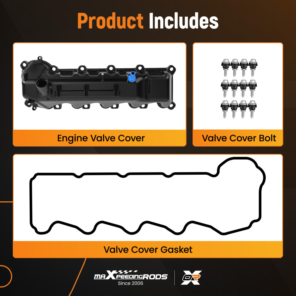 Left Aluminum Valve Cover Set compatible for RAM 1500 09-13 compatible for Grand Cherokee 2008 2009 4.7L