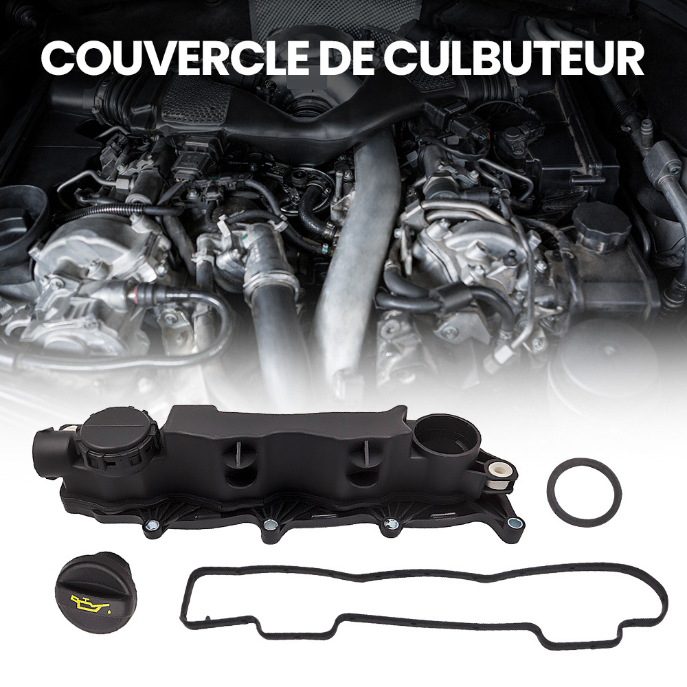 Engine Rocker Valve Cover compatible for Peugeot 207 307 308 3008 1.6HDI 0248.L1 9651815680