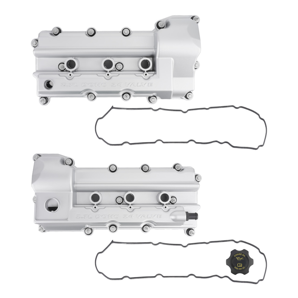 LeftRight Aluminum Valve Cover Set compatible for Chrysler Sebring 300 compatible for Dodge 2.7L 07-10