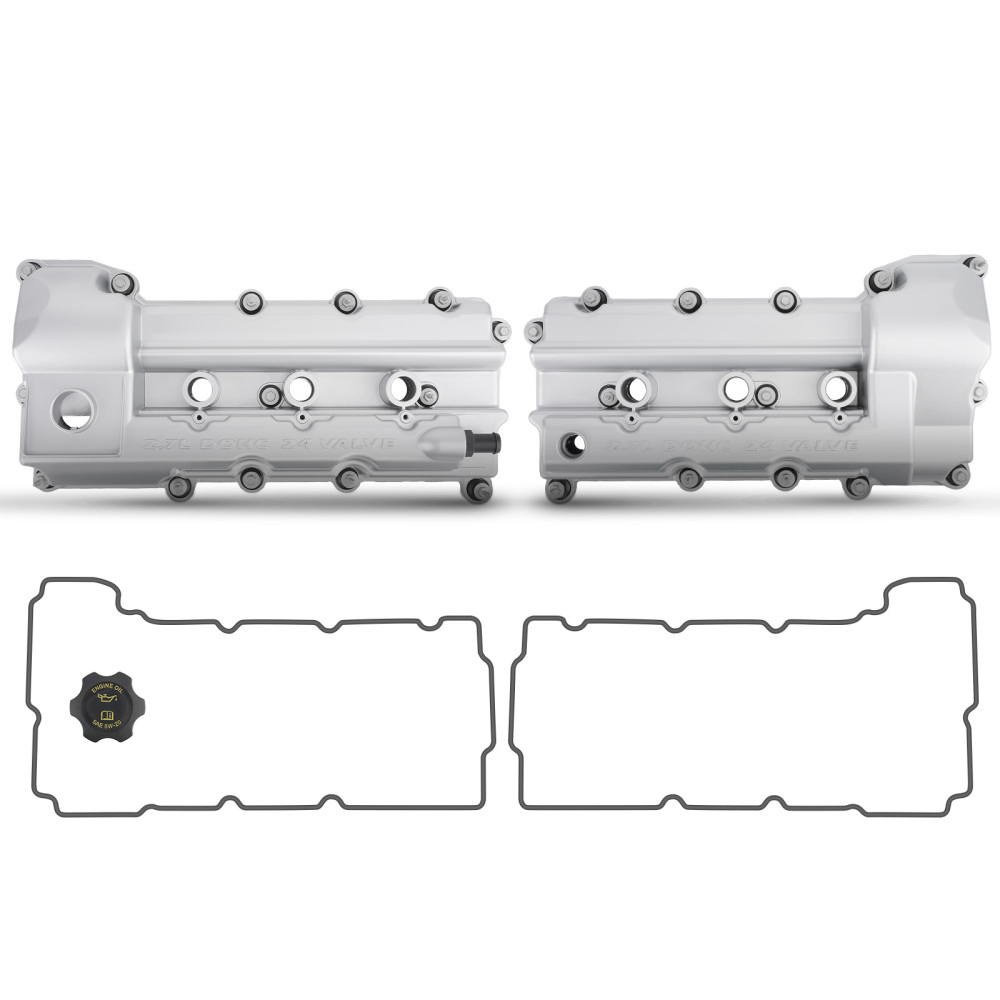 LeftRight Aluminum Valve Cover Set compatible for Chrysler Sebring 300 compatible for Dodge 2.7L 07-10