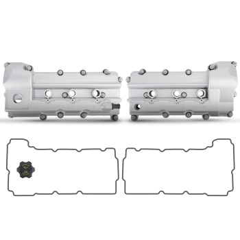 LeftRight Aluminum Valve Cover Set compatible for Chrysler Sebring 300 compatible for Dodge 2.7L 07-10