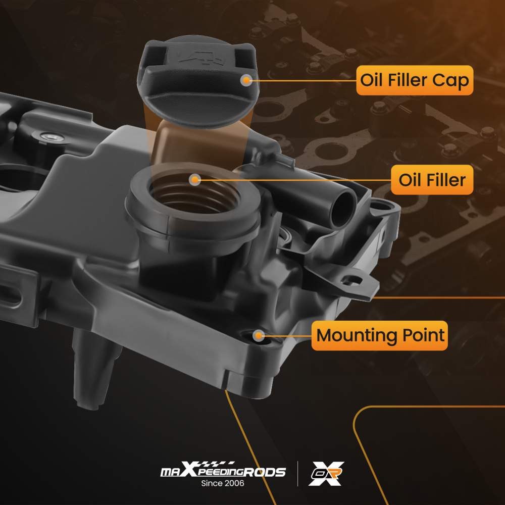 Engine Valve Cover Set compatible for Nissan Juke 1.6L L4 011-2017 Sentra 16-19 132641KC1A