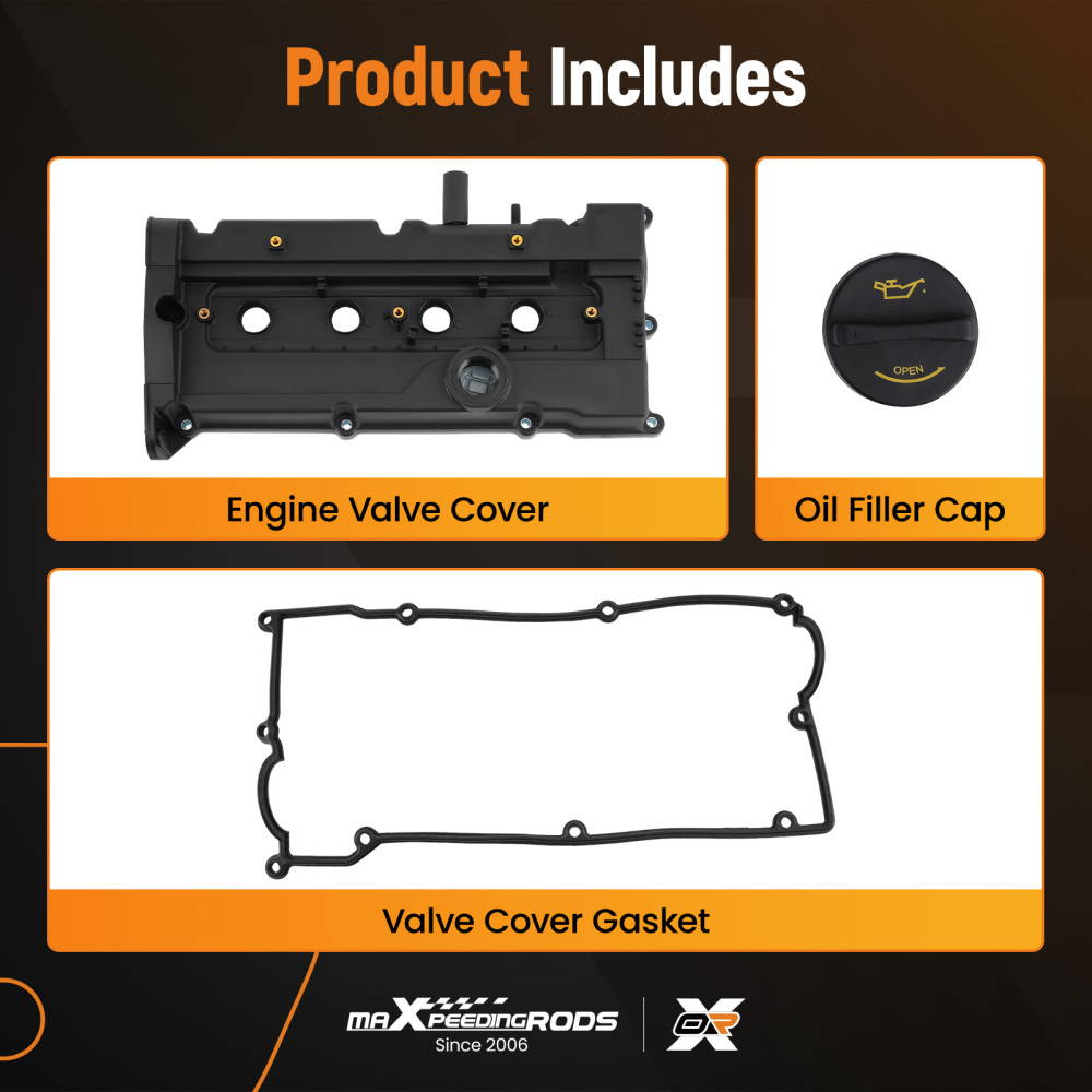 Valve CoverPCV ValveGasketCap Kit compatible for Hyundai Accent 01-04 2241026611