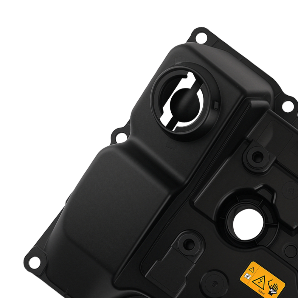 Black Engine Valve Cover compatible for BMW E81 116i 1.6L 2007-2011 2389220