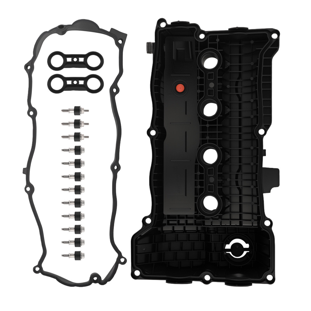Black Engine Valve Cover compatible for BMW E81 116i 1.6L 2007-2011 2389220