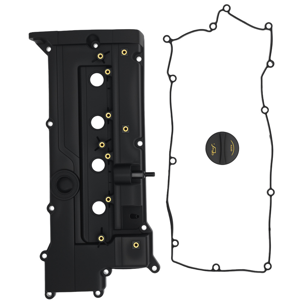 Engine Valve Cover w/ Gasket Kit compatible for Hyundai Accent compatible for Kia Rio5 1.6L DOHC 2006-2011