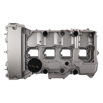 Aluminum Engine Valve Cover compatible for Mercedes-Benz C180 C200 2011-2014 Black