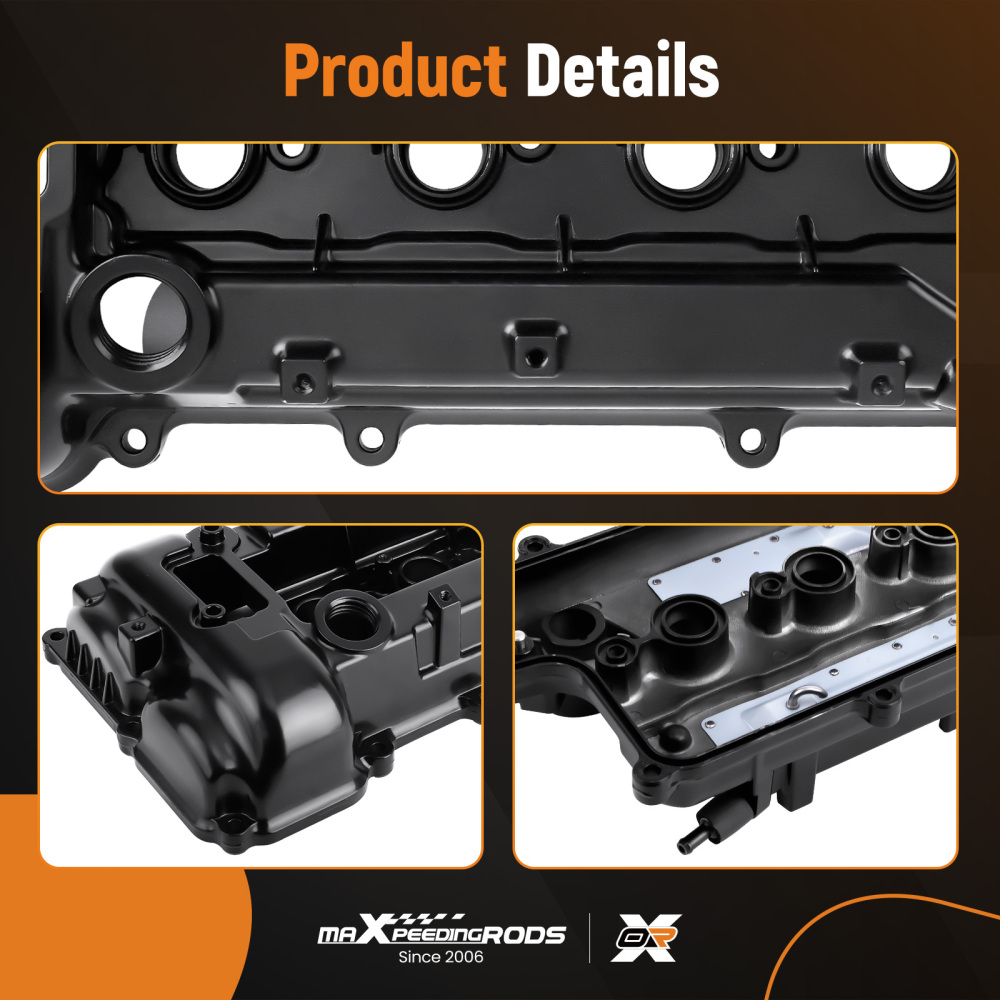 Aluminum Valve Cover Set compatible for Kia 12-19 Rio 16-20 Optima compatible for Hyundai 17-20 Elantra