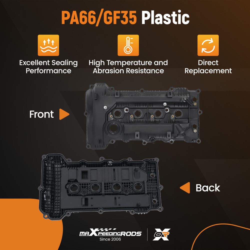 Engine Valve Cover w/ Gasket compatible for Hyundai Elantra 1.8L 11-16 compatible for Kia Soul 2.0L 12-13