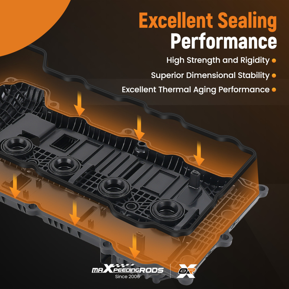 Engine Valve Cover w/ Gasket compatible for Hyundai Elantra 1.8L 11-16 compatible for Kia Soul 2.0L 12-13