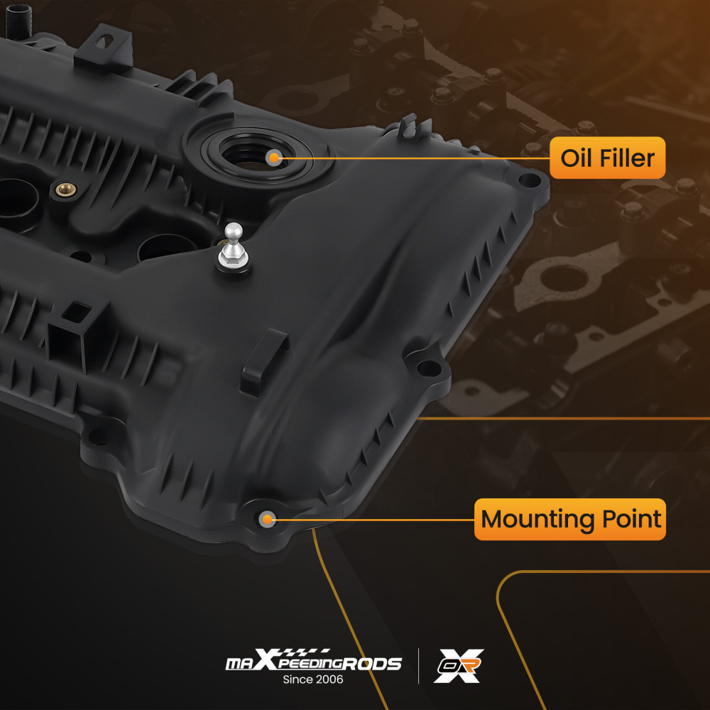 Engine Valve Cover w/ Gasket compatible for Hyundai Elantra 1.8L 11-16 compatible for Kia Soul 2.0L 12-13