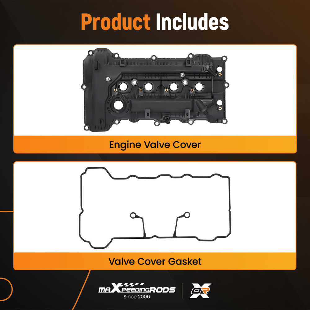 Engine Valve Cover w/ Gasket compatible for Hyundai Elantra 1.8L 11-16 compatible for Kia Soul 2.0L 12-13