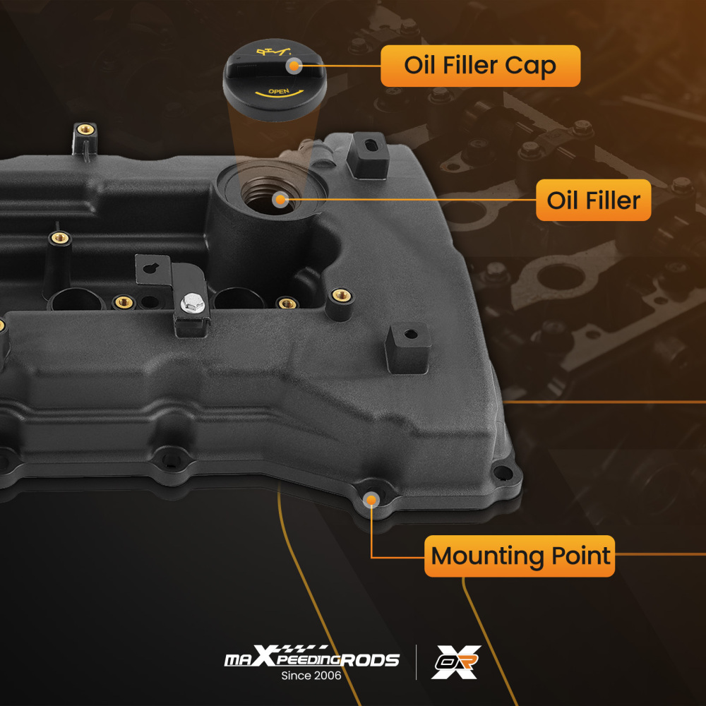 Valve Cover w/ GasketCap for Tucson Optima Sorento Sportage 11-16 224102G710