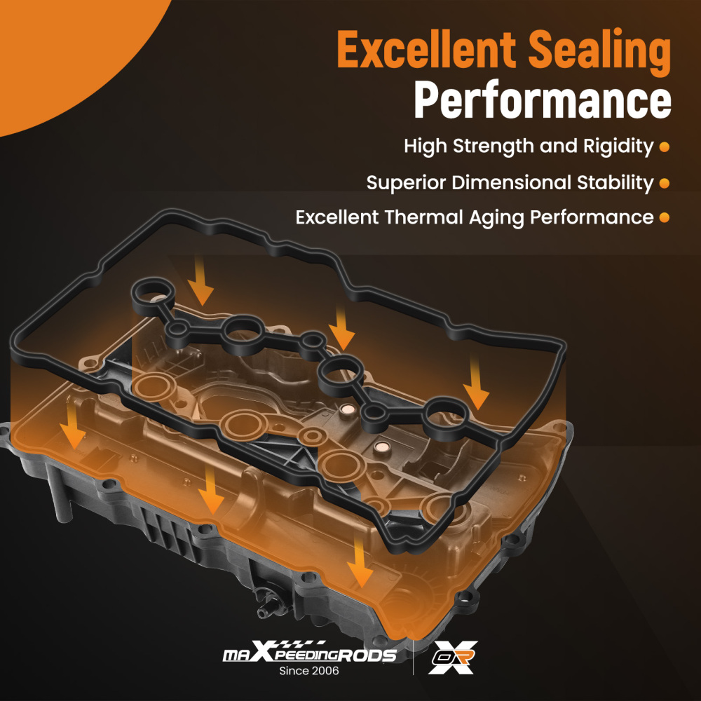 Engine Valve Cover compatible for Hyundai Santa Fe / Compatible for Kia Sorento Optima 2.0L 2.4L 16-20