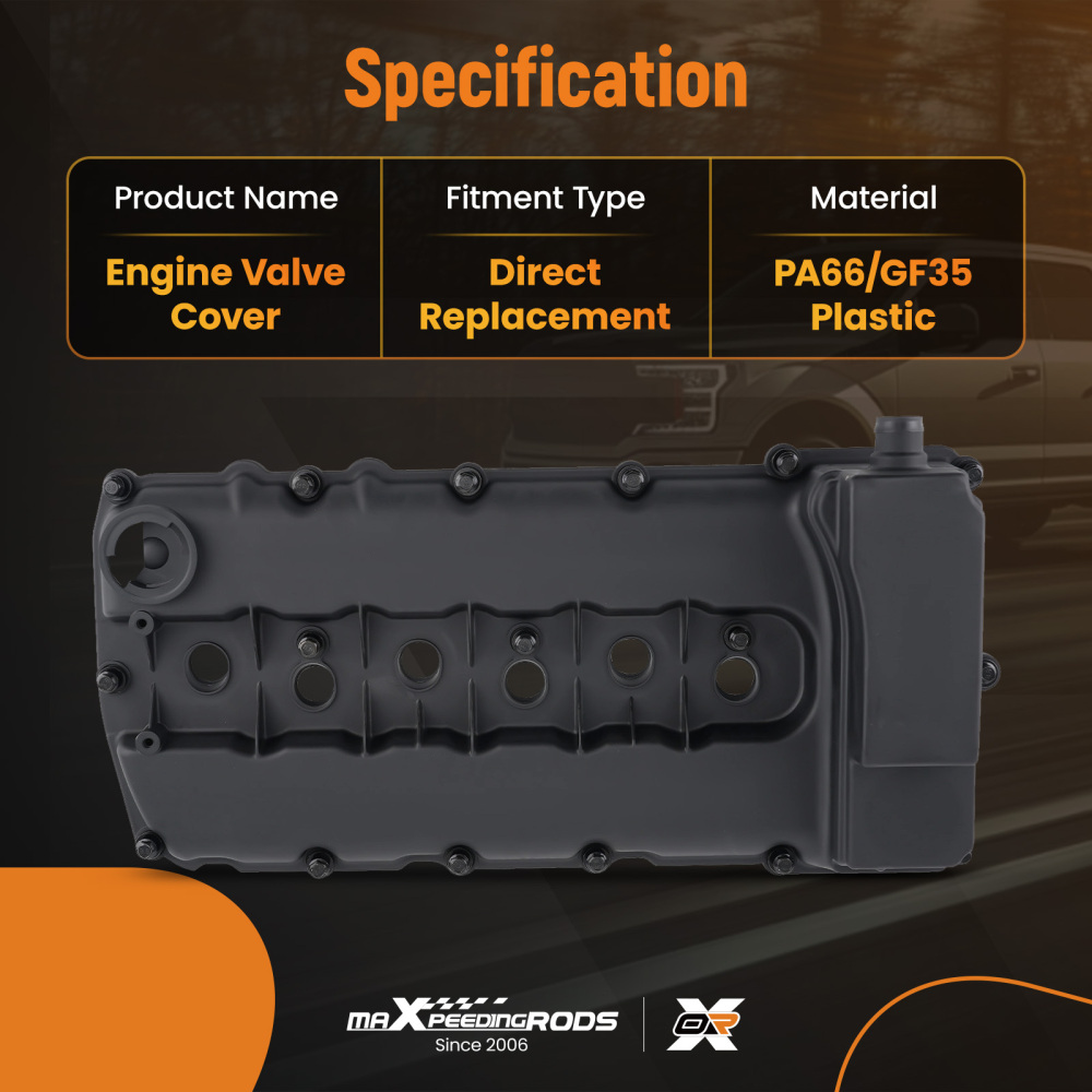 1* Right Aluminum Valve Cover compatibile per Porsche Cayenne 92A 3.6L 03H103429H