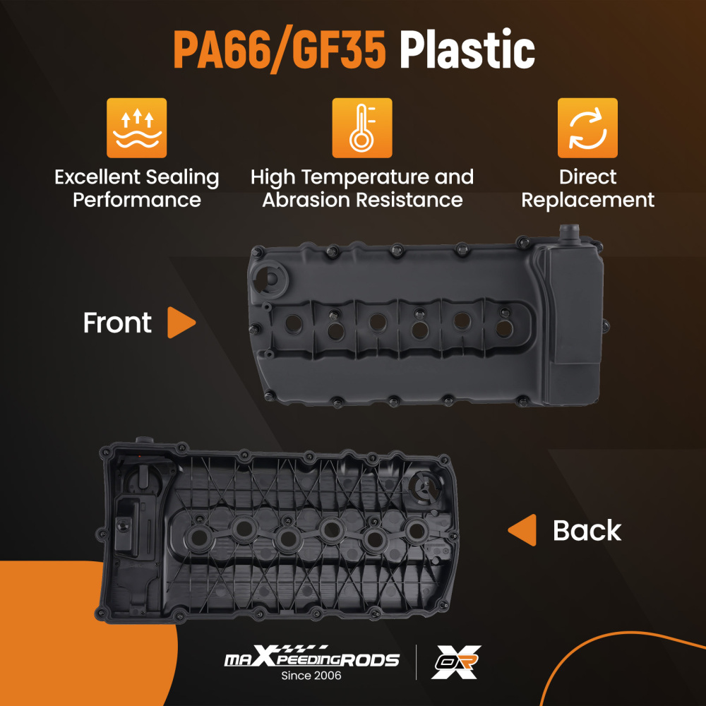 1* Right Aluminum Valve Cover compatibile per Porsche Cayenne 92A 3.6L 03H103429H