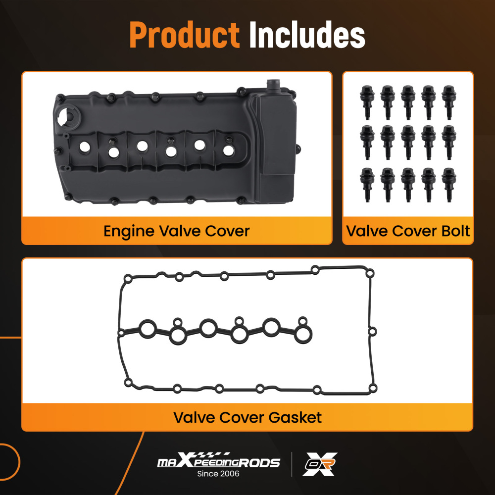 1* Right Aluminum Valve Cover compatibile per Porsche Cayenne 92A 3.6L 03H103429H