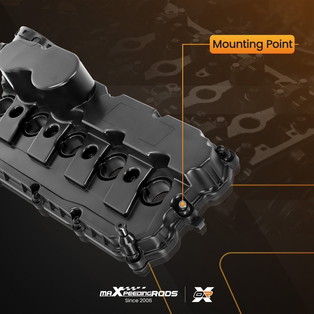 Engine Valve Cover w/ Gasket Kit compatible for VW Beetle compatible for Golf Jetta Passat 2.5L 2006-2014