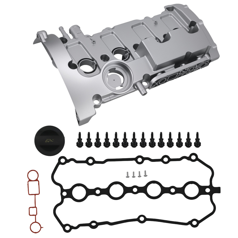 Engine Valve Cover Kit w/Gasket Kit compatible for Audi A4 A4 Quattro 2.0T Turbo 2005-2009