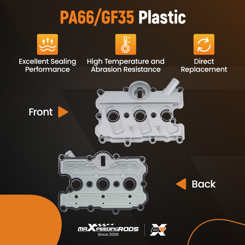 Engine Valve Cover w/ Gasket Kit compatible for Audi A4 A5 Q7 S4 S5 compatible for VW Touareg 06E103471N