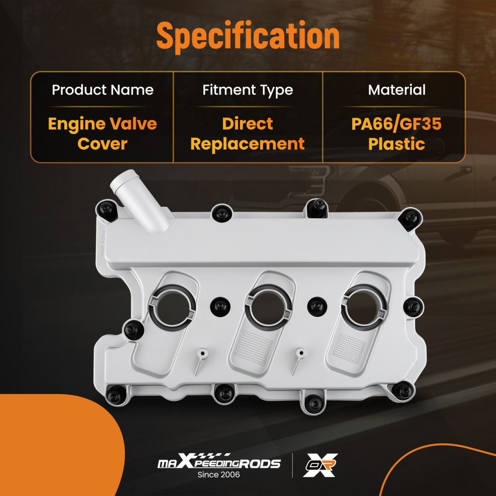 Right Valve Cover w/ Gasket compatible for Audi A4 A5 A6 Quattro compatible for VW Touareg V6 3.0L 08-17