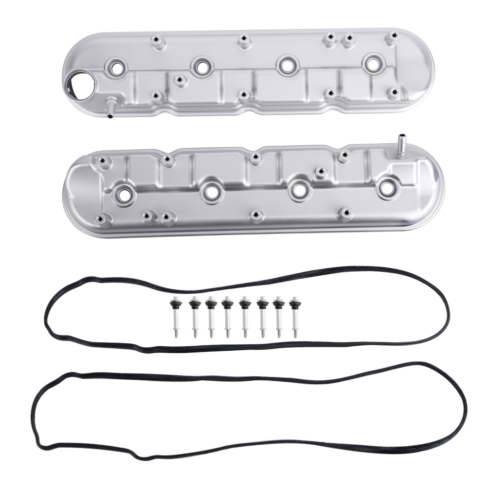Upgraded Aluminum Valve Cover Set compatible for Chevrolet Corvette ZR1 6.2L compatible for V8 2009-2013