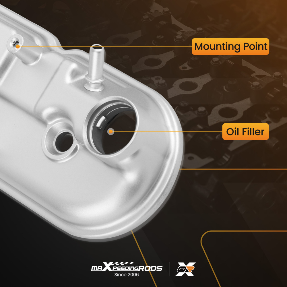 Upgraded Aluminum Valve Cover Set compatible for Chevrolet Corvette ZR1 6.2L compatible for V8 2009-2013