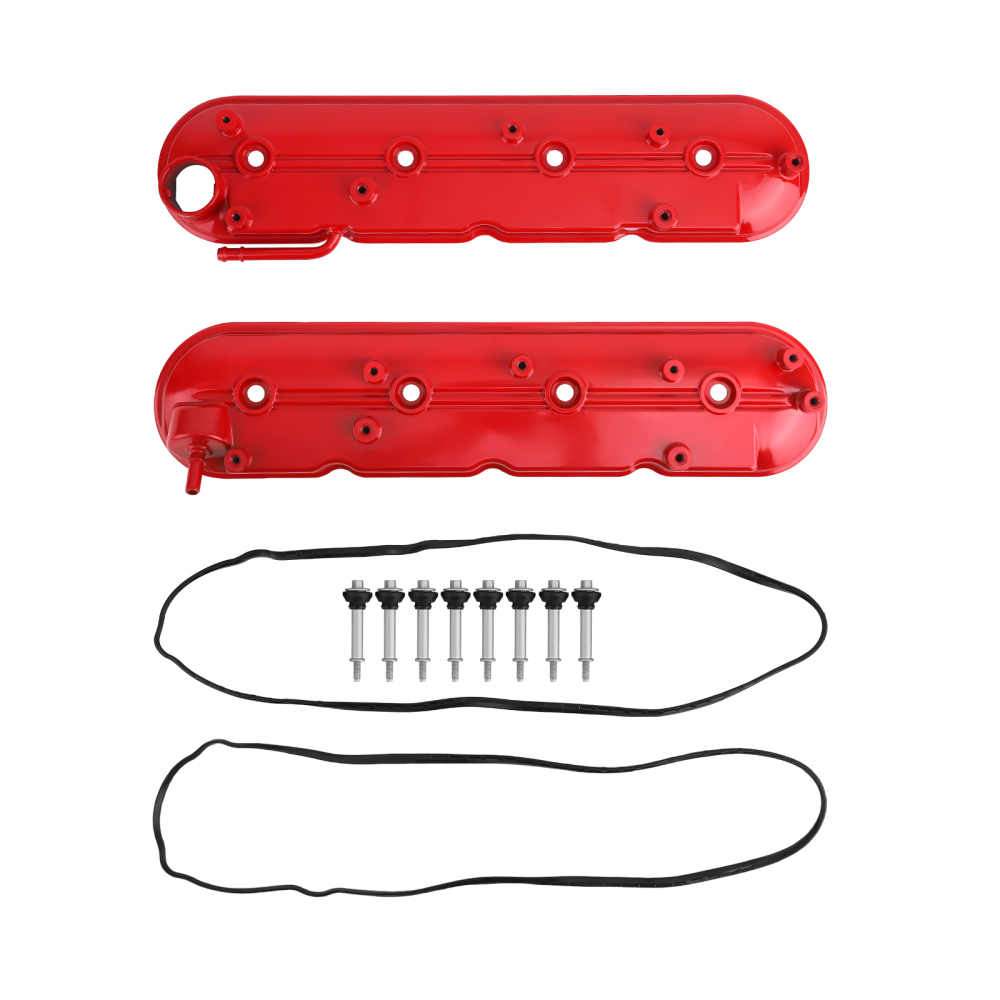 2PCS Valve Cover Set compatible for Chevy Corvette Silverado GMC Sierra 1500 compatible for V8 2009-2013