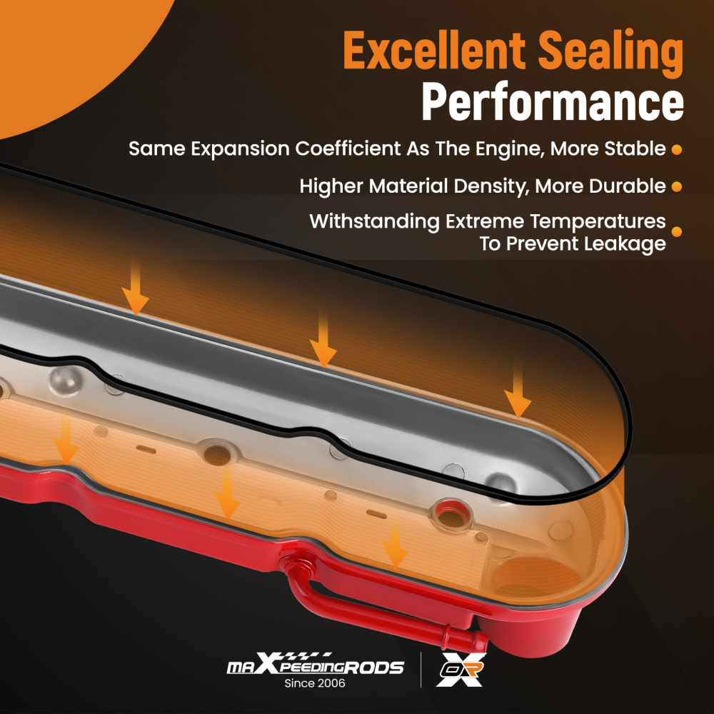 2PCS Valve Cover Set compatible for Chevy Corvette Silverado GMC Sierra 1500 compatible for V8 2009-2013