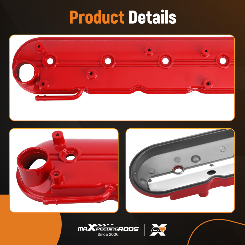 2PCS Valve Cover Set compatible for Chevy Corvette Silverado GMC Sierra 1500 compatible for V8 2009-2013