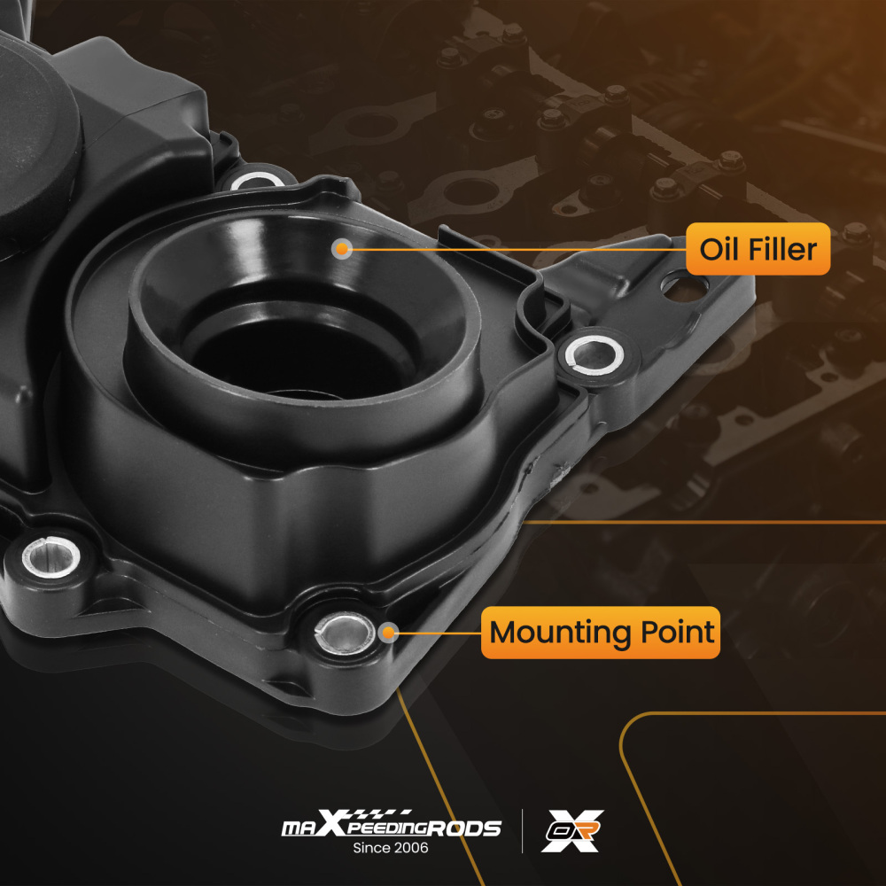 PCV Valve Oil Trap Cover w/Gasket compatible for Volvo XC40 S60 V60 2015-2020 31316184